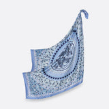 Carré En Soie 130 Petrusse Boheme Bleu | Foulard Pour Femme Et Homme