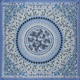 Carré En Soie 130 Petrusse Boheme Bleu | Foulard Pour Femme Et Homme