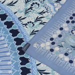 Carré En Soie 130 Petrusse Boheme Bleu | Foulard Pour Femme Et Homme