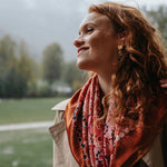Carré En Soie Petrusse Boheme Caramel | Foulard Pour Femme Et Homme