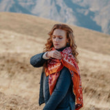 Carré En Soie Petrusse Boheme Caramel | Foulard Pour Femme Et Homme