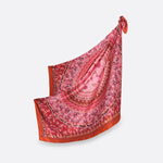 Carré En Soie Petrusse Boheme Caramel | Foulard Pour Femme Et Homme