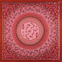 Carré En Soie Petrusse Boheme Caramel | Foulard Pour Femme Et Homme