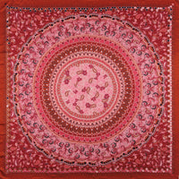 Carré en Soie PETRUSSE BOHEME CARAMEL | Foulard pour femme et homme