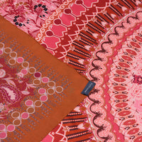 Carré en Soie PETRUSSE BOHEME CARAMEL | Foulard pour femme et homme