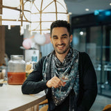 Carré En Soie 130 Petrusse Boheme Noir | Foulard Pour Femme Et Homme