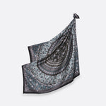 Carré En Soie 130 Petrusse Boheme Noir | Foulard Pour Femme Et Homme