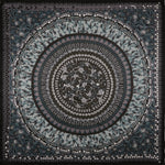 Carré En Soie 130 Petrusse Boheme Noir | Foulard Pour Femme Et Homme