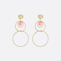 BOUCLES D'OREILLES ALEXANDRA - rose