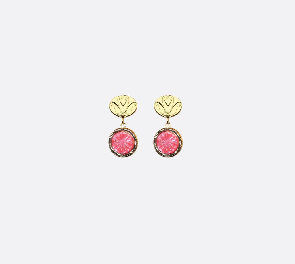 EARRINGS - EMMA - RASPBERRY PINK