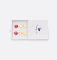 BOUCLES D'OREILLES JULIETTE - Blanc rose