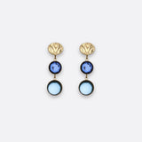 Petrusse Boucles D'Oreilles Juliette - Bleu Saphir Aqua