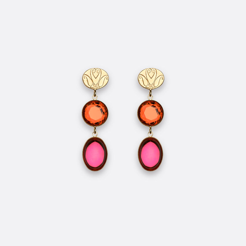 BOUCLES D'OREILLES JULIETTE - Prune précieuse