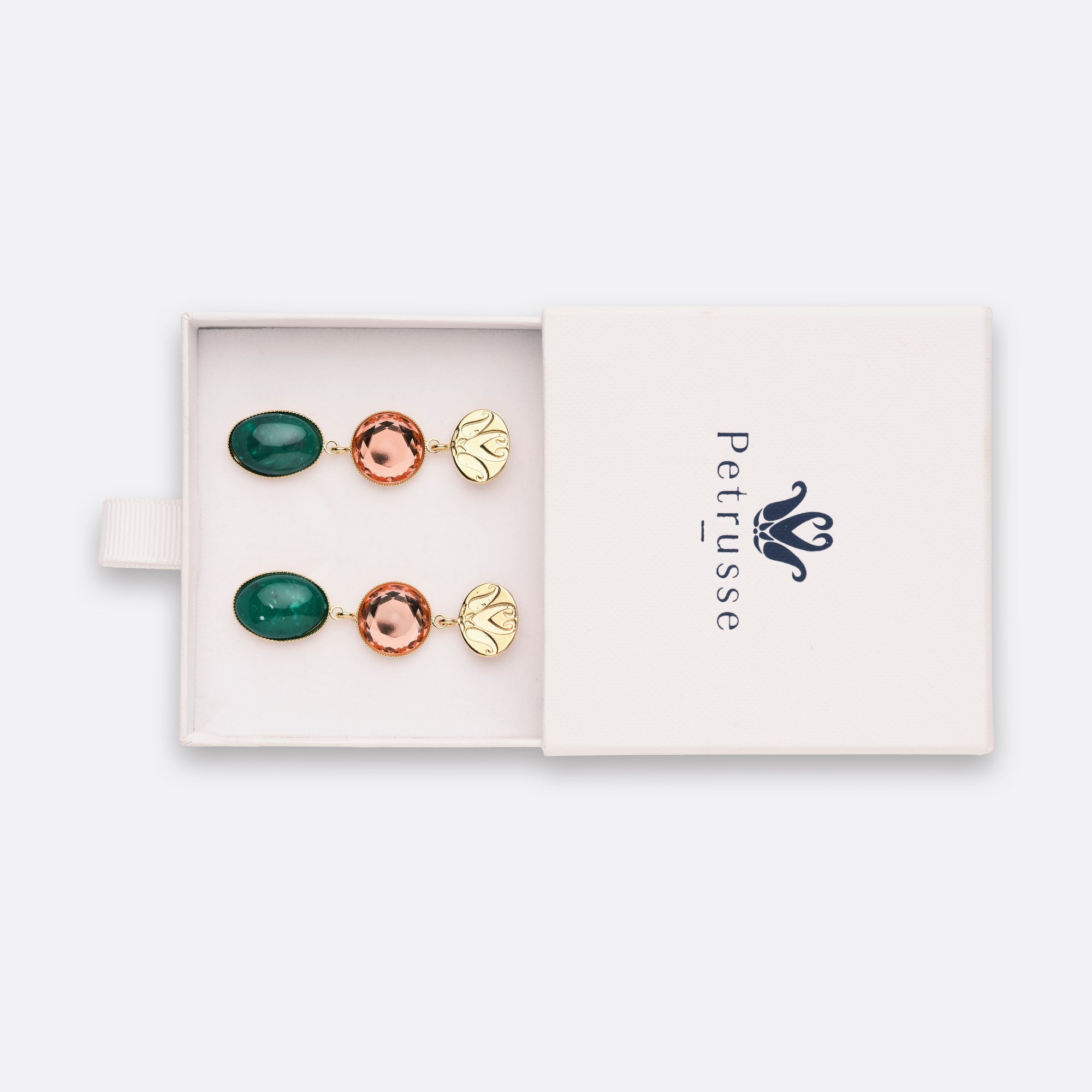 BOUCLES D'OREILLES JULIETTE - VERT MALACHITE
