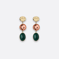 BOUCLES D'OREILLES JULIETTE - VERT MALACHITE