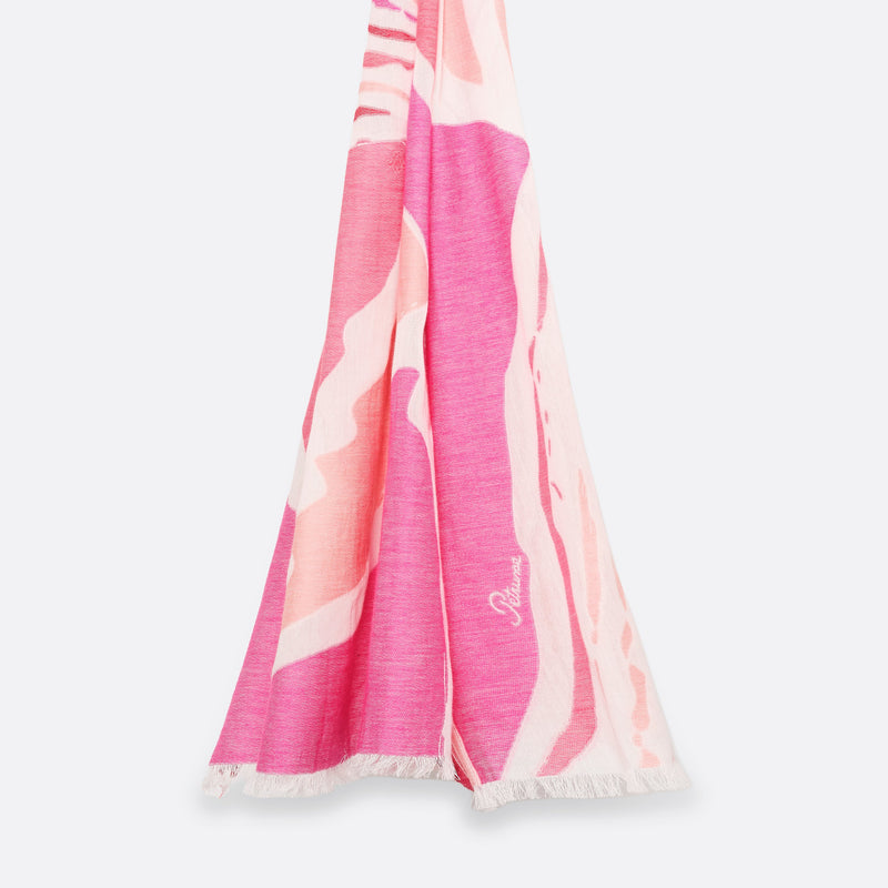 COTTON STOLE - CALYSTO PINK