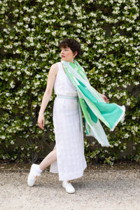 COTTON STOLE - CALYSTO GREEN