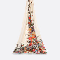 SILK SCARF - CASCADE BEIGE