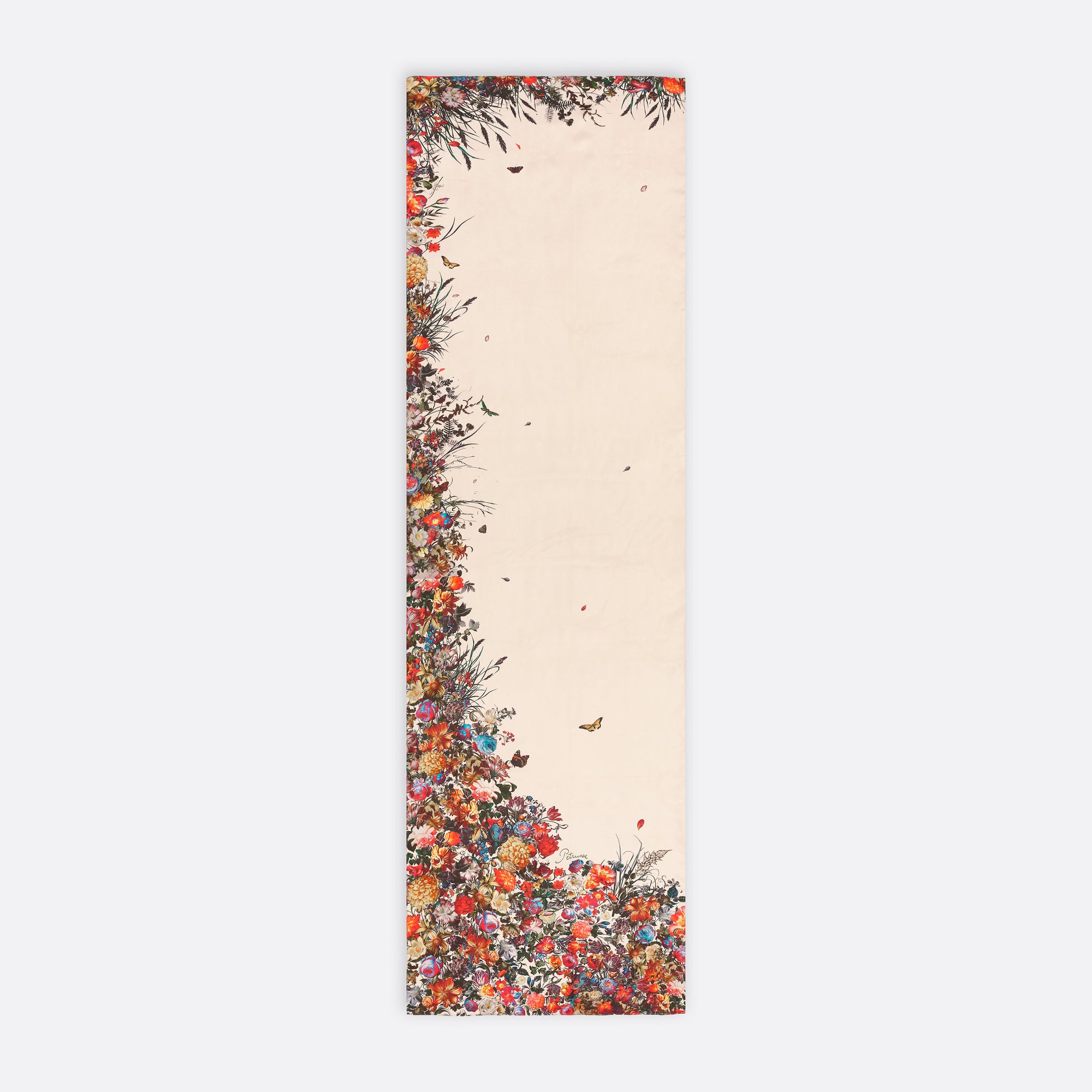SILK SCARF - CASCADE BEIGE