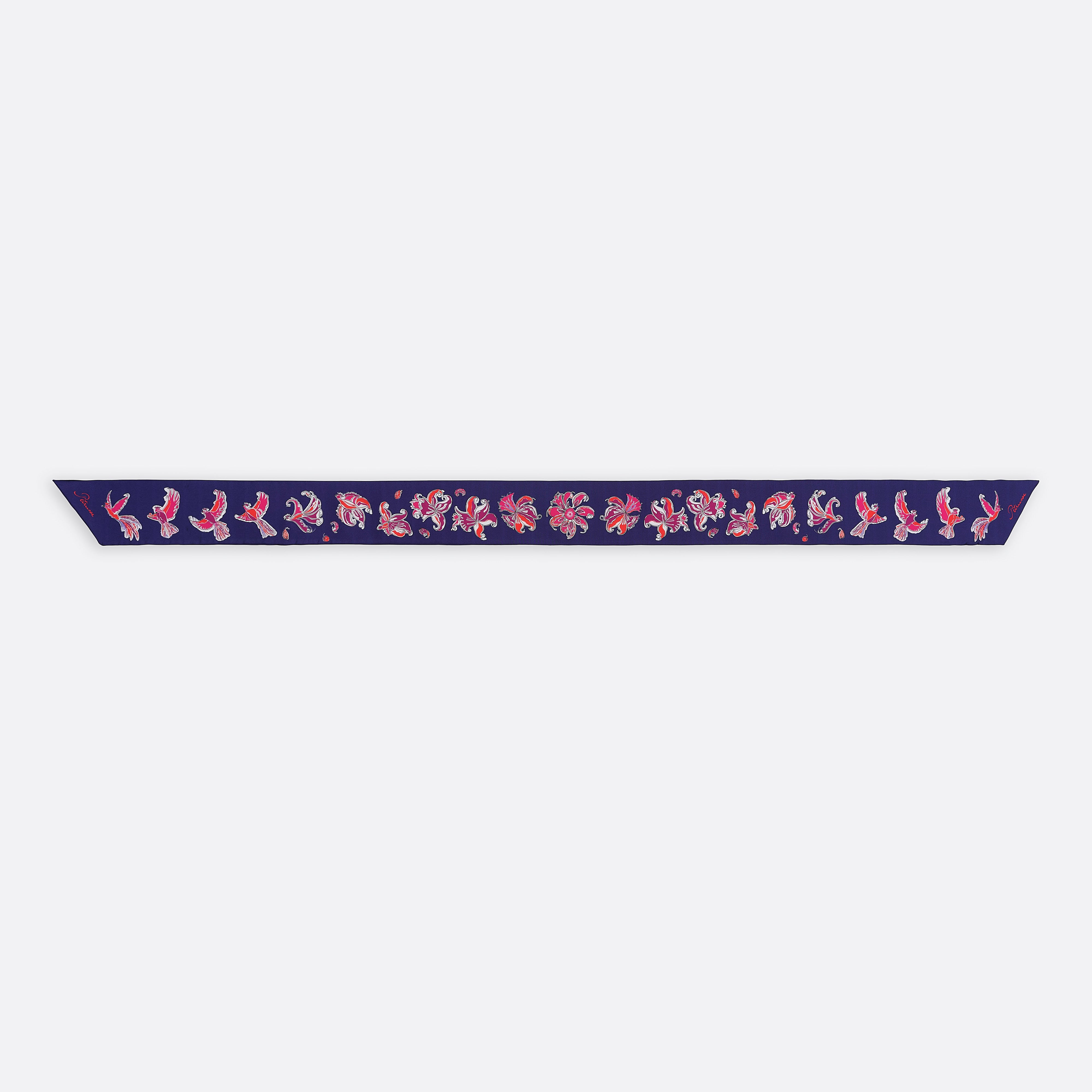 Foulard Femme Petrusse Diane Neon - Ruban En Soie
