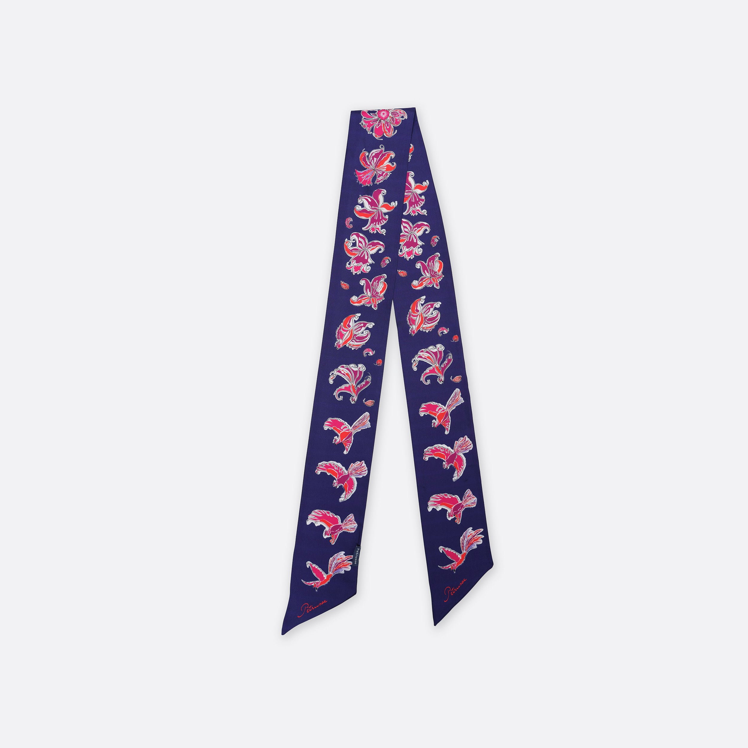 Foulard Femme Petrusse Diane Neon - Ruban En Soie