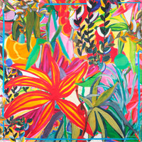 SILK SQUARE SCARF 130 - DUDA FUCHSIA