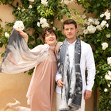 Petrusse Foulard en Soie Edgar Rose Poudre