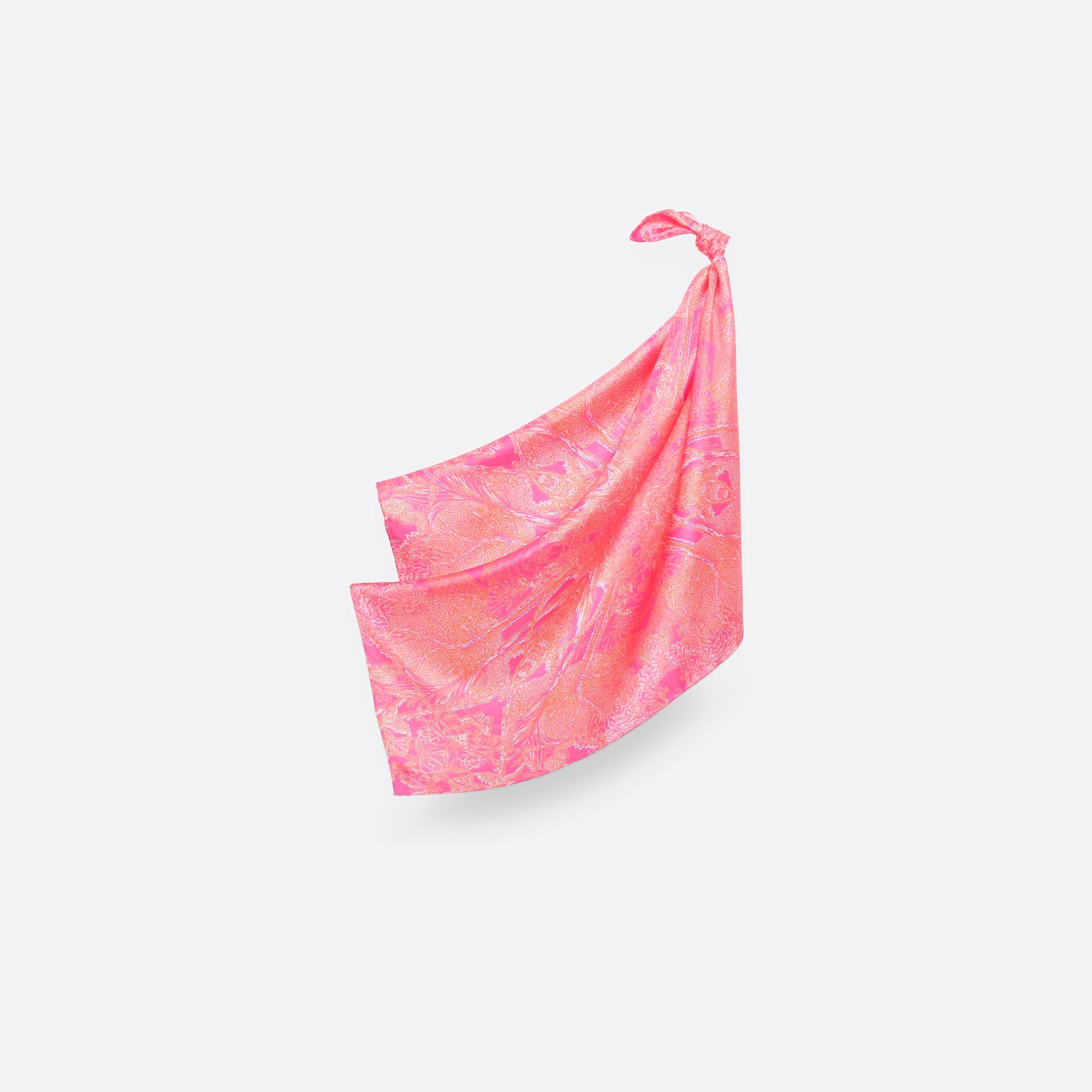 CARRE SOIE 65 - EUPHORIA MINI ROSE FRAISE