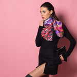 Petrusse Carre Soie 105 - Fantasy Neon