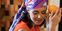 SILK SCARF 105 - FANTASY NEON