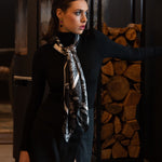 Petrusse Carre Soie 105 - Fantasy Noir