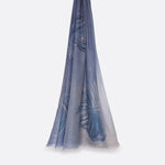 Petrusse Écharpe En Cachemire Flore Blue