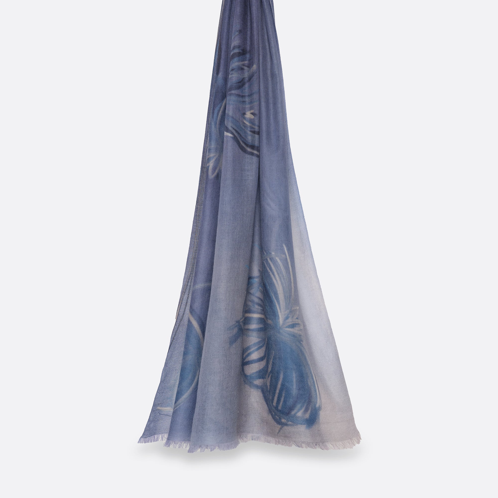 Écharpe en cachemire|  PETRUSE FLORE BLUE