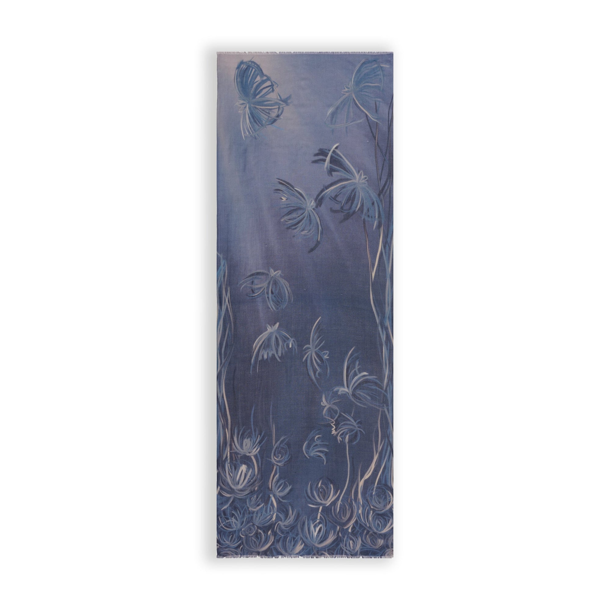 Écharpe en cachemire|  PETRUSE FLORE BLUE