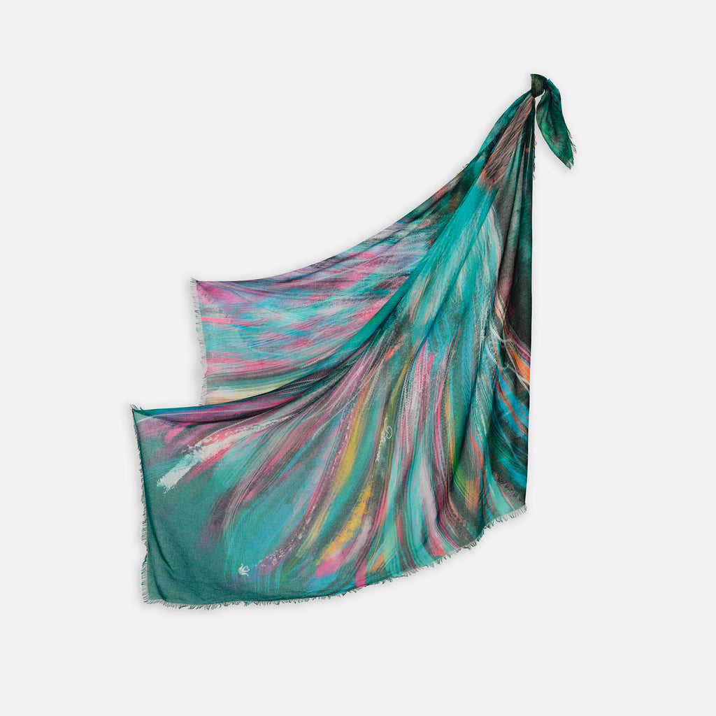 CARRE COTON 130 - FROUFROU EMERAUDE