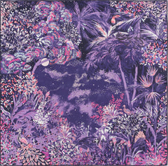 Carre De Soie 105 Petrusse Idylle Lilas