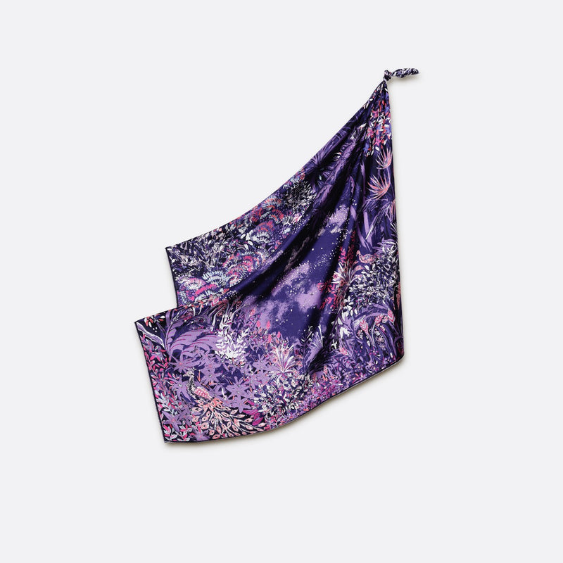 SILK SCARF 105 - IDYLLE LILAC