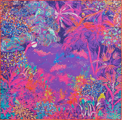 Carre De Soie 105 Petrusse Idylle Neon