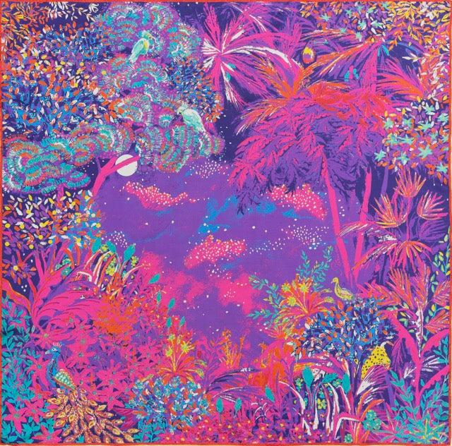 Carre De Soie 105 Petrusse Idylle Neon