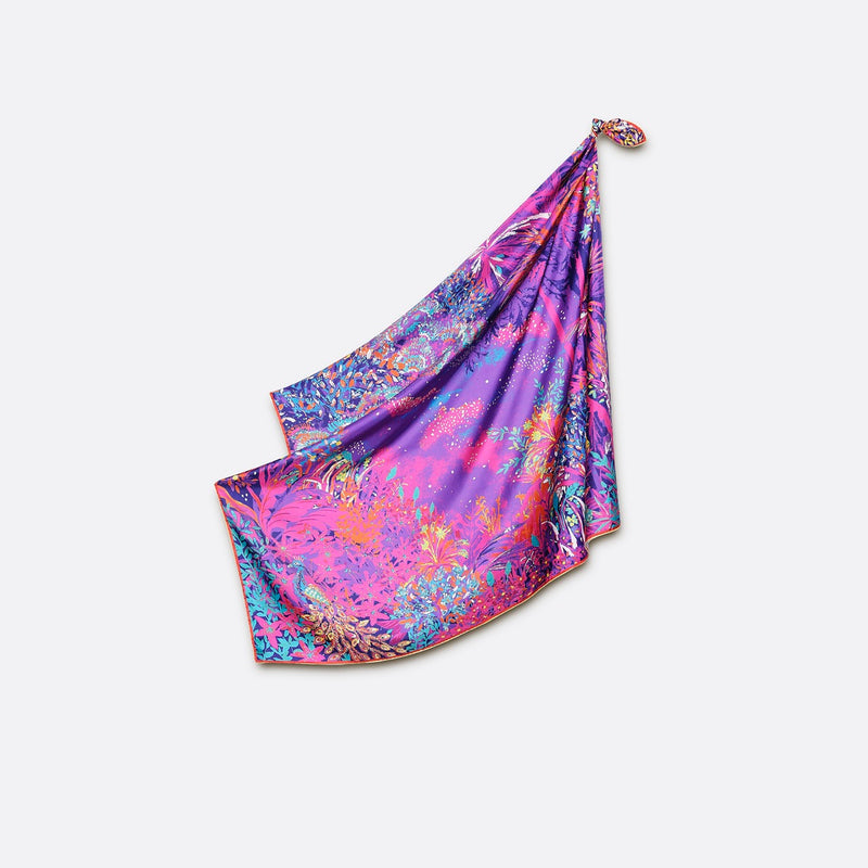 SILK SCARF 105 - IDYLLE NEON