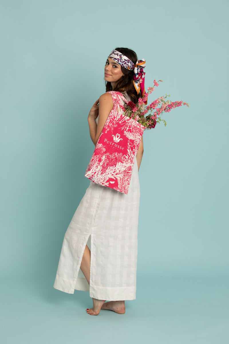 Petrusse Carre en Soie Iznik Rose