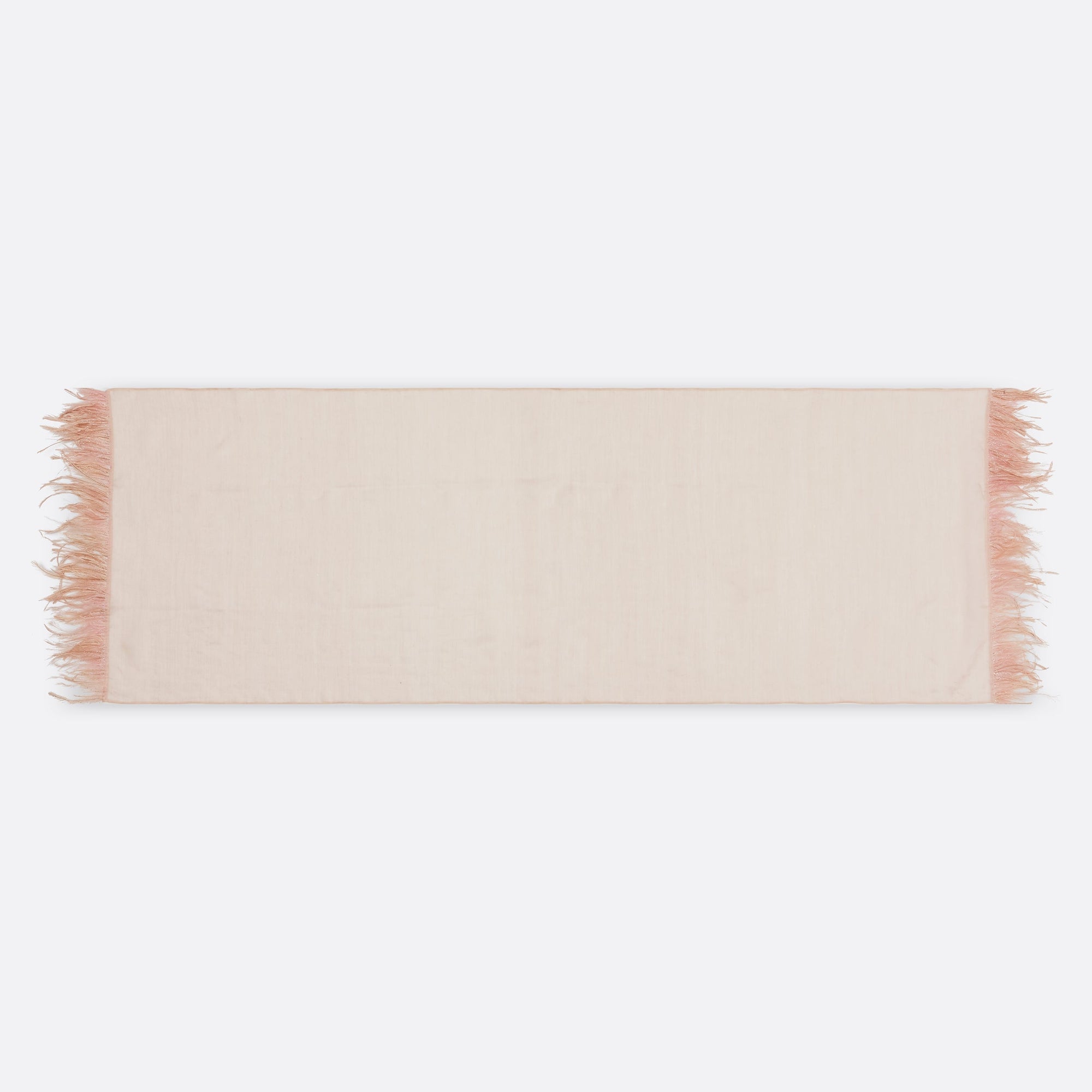 WOOL SILK STOLE - LYRIC NUDE PINK