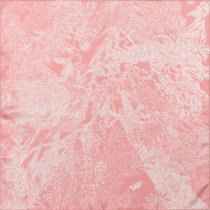 SILK SQUARE SCARF 65 - MAYA MINI PINK