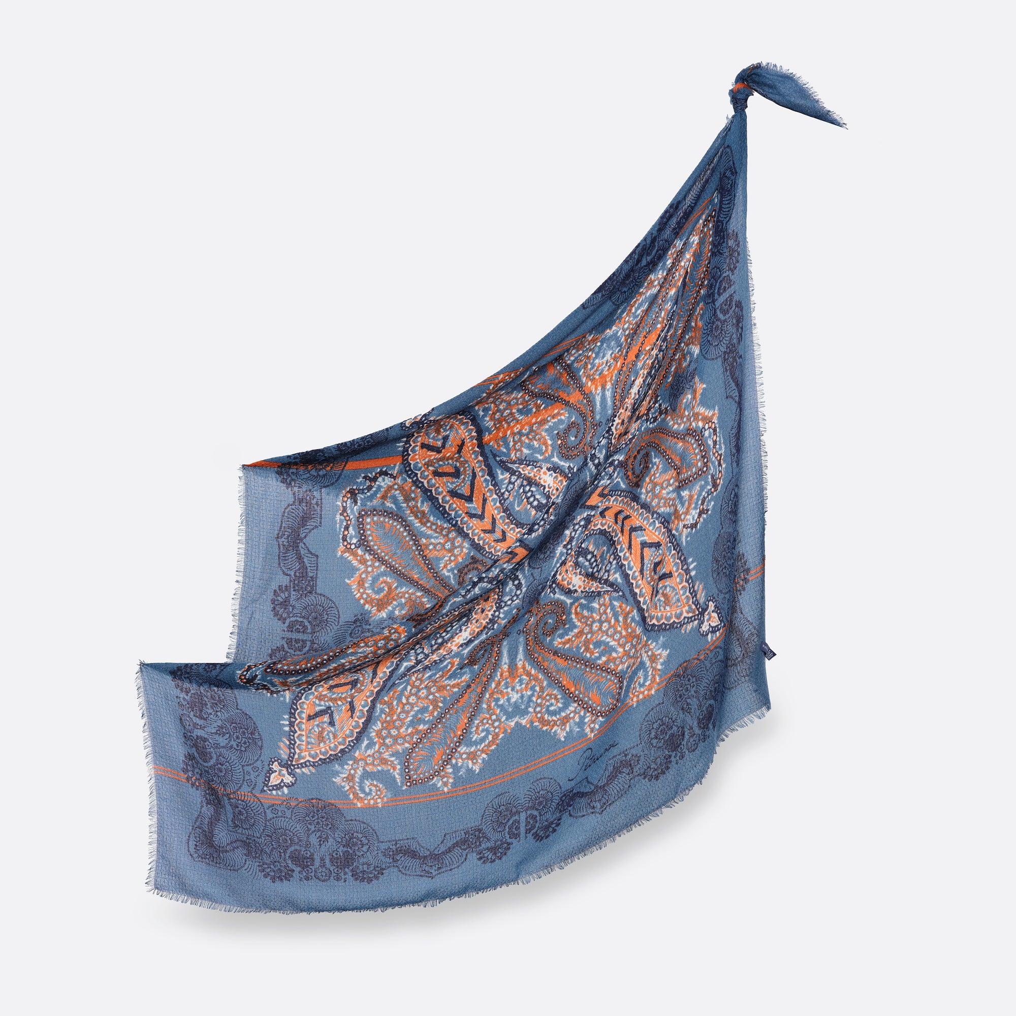 PETRUSSE CARRE LAINE 120 - MOON DENIM ORANGE