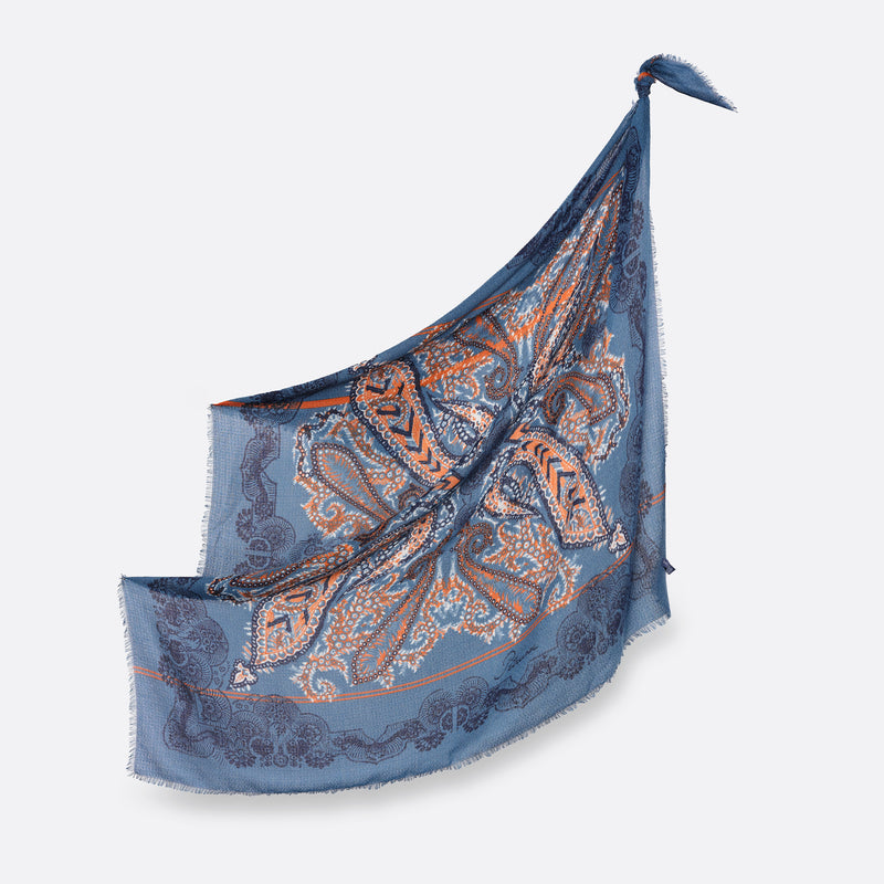 PETRUSSE CARRE LAINE 120 - MOON DENIM ORANGE