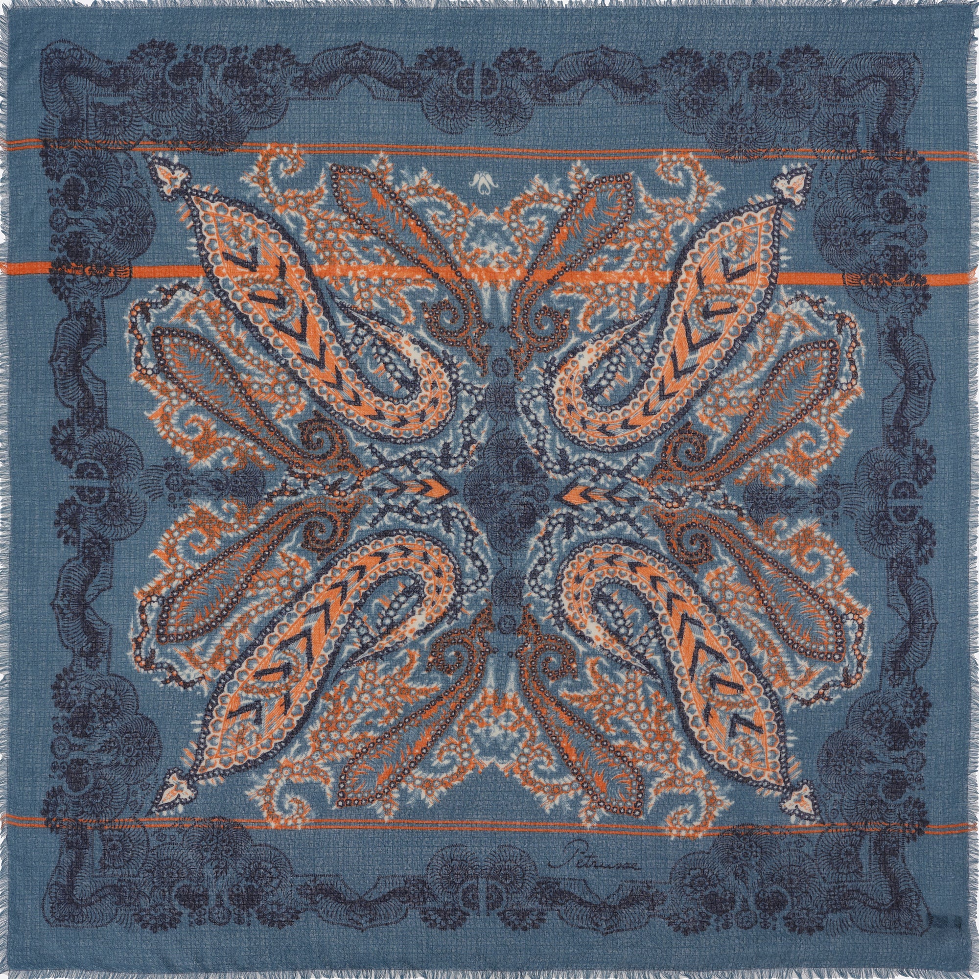 PETRUSSE CARRE LAINE 120 - MOON DENIM ORANGE