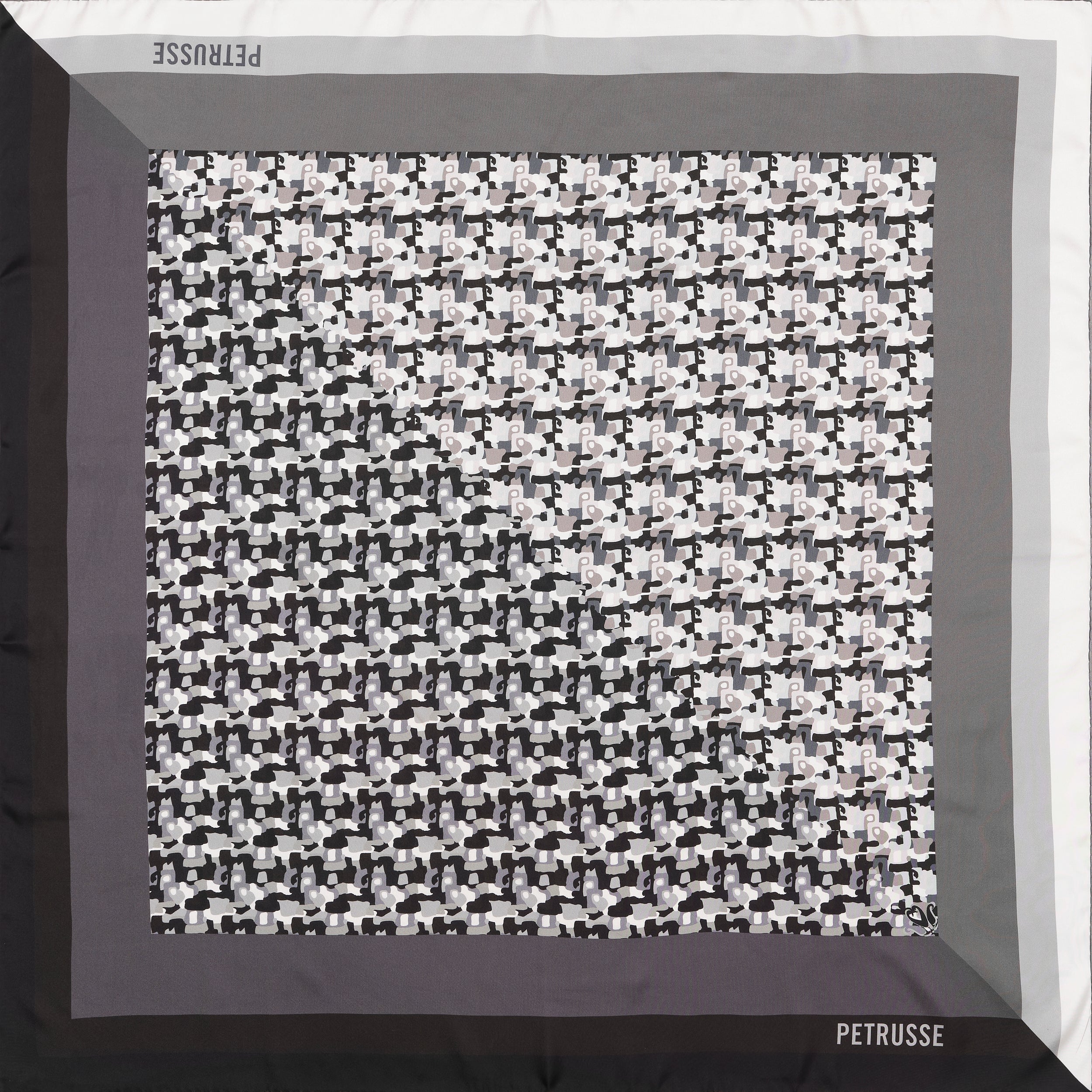 Petrusse Carre Soie 90 - Opal Noir