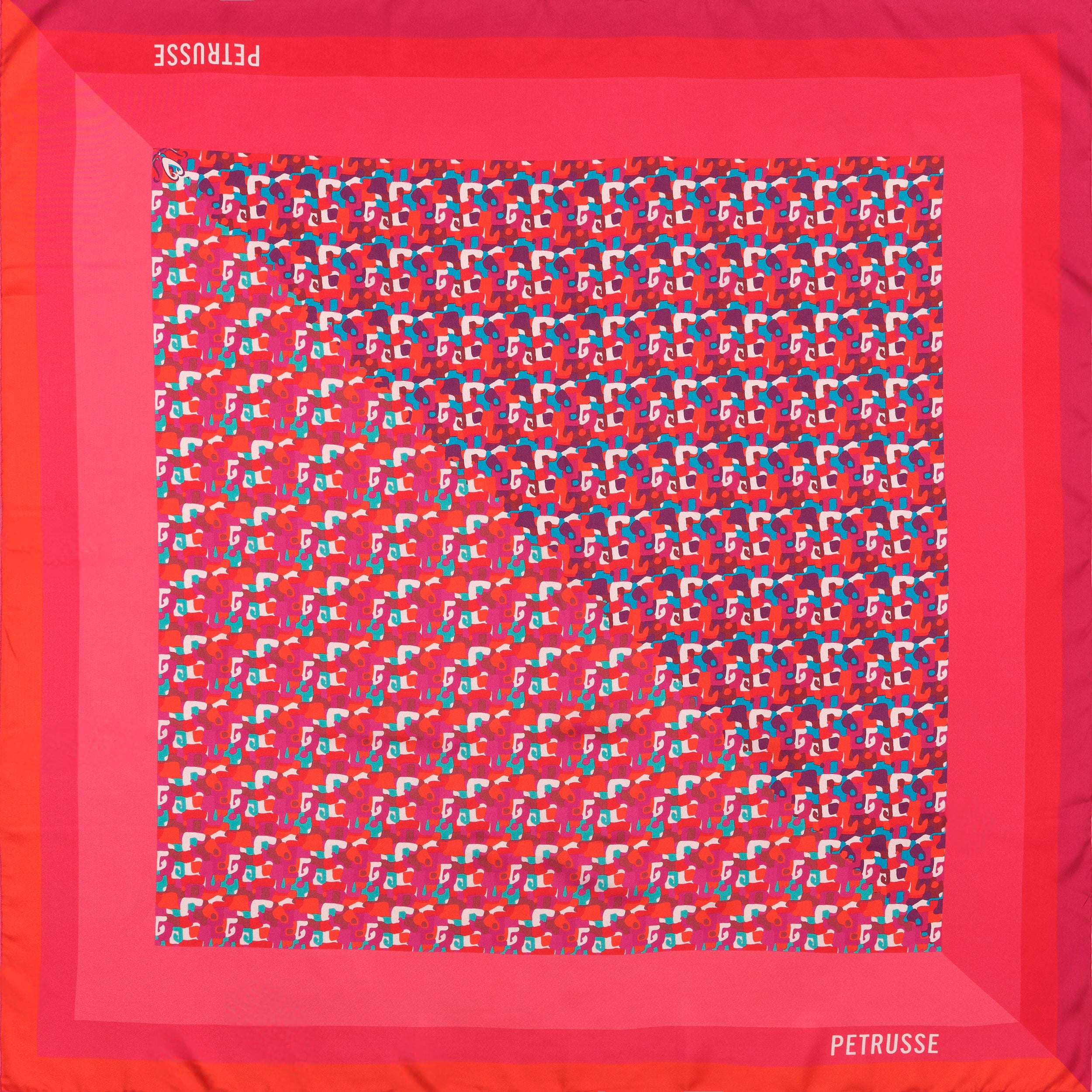 Petrusse Carre Soie 90 - Opal Rouge