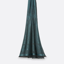 Écharpe En Laine Et Soie Petrusse Palma Bleu | Etole Intemporelle