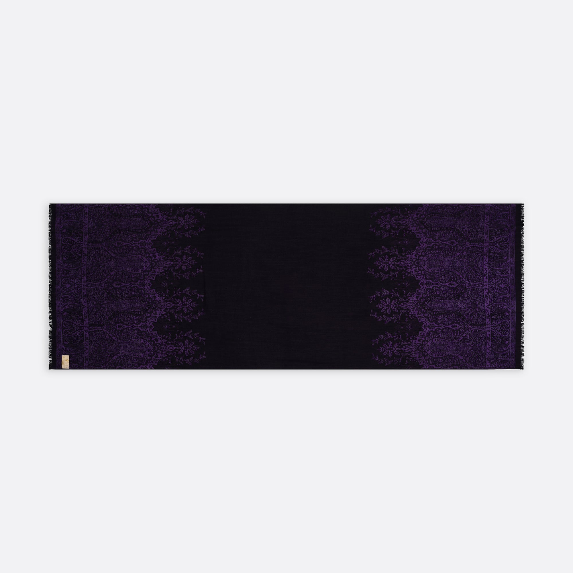 Écharpe en Laine et Soie PETRUSSE PALMA PURPLE | Etole Intemporelle